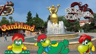 Gardaland complete tour of the park giro completo del parco 2018 [upl. by Yllod]