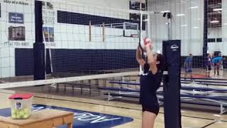 Calyce Jones at SetterBall Control Training [upl. by Aneetsirhc]