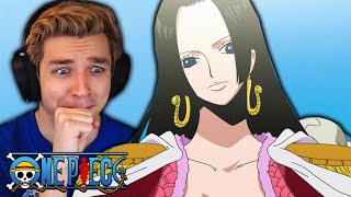 BOA HANCOCK ARRIVES One Piece Reaction [upl. by Ahsinot]