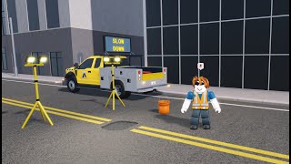 FILLING UP A POT HOLE IN ERLC ROBLOX [upl. by Ellerey]