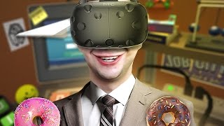 COMO SER ODIADO PELO SEU CHEFE  JOB SIMULATOR HTC VIVE [upl. by Atilol]