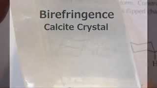 Birefringence of Calcite Crystals  Lu Le Laboratory [upl. by Ijuy]