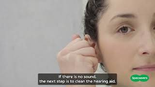 Troubleshooting your hearing aid  Receiverincanal with domes  Specsavers Audiology Australia [upl. by Elmo149]