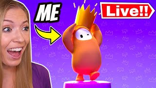 Beating My Fans In Fall Guys Live [upl. by Erdnael360]