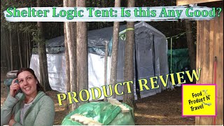 Review Of Shelter Logic Firewood Seasoning Shed 10x8x20 [upl. by Dewhirst356]