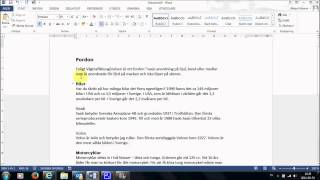 Rubriker och innehållsförteckning i Word 2013 [upl. by Jovia]