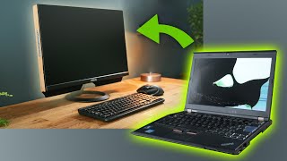 Transform a Damaged Laptop into an ALLINONE desktop PC [upl. by Olimreh]