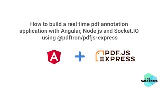 Building a realtime PDF annotation with Angular Node js amp Socket io  pdftronpdfjsexpress [upl. by Salisbury]