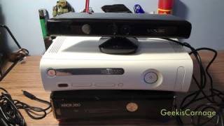 How To Set Up Xbox Kinect on Original 360 and New 360 [upl. by Red]