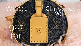 WHAT I GOT FOR CHRISTMAS  LOUIS VUITTON MINI BOITE CHAPEAU REVEAL [upl. by Divadnhoj137]