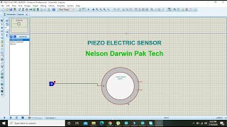 simulation of piezo electric sensor in proteus  how to use piezo electric sensor in proteus [upl. by Akeber]