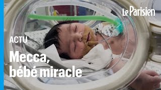 À Gaza Mecca le bébé miracle né dune césarienne après la mort de sa mère [upl. by Adlesirg]