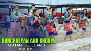 Apatani Folk Dance  Nanchalyan Anii Groups  Apatani Song  DSGJC 2024 [upl. by Eynahpets]