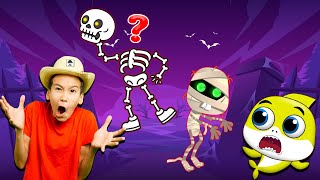 The Skeleton Zombie Dance Song  Baby Shark amp JoJo Kids Nursery Rhymes [upl. by Dewhurst]