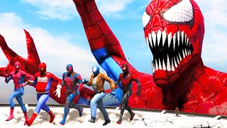 SpiderMan Suits Team vs Spiderman Doppelganger  SUPER HERO ANIMATION MOVIES UGSuperHeroBattle [upl. by Kristos675]