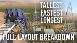 Falcons Flight Analysis  Six Flags Qiddiya’s 640 Foot Tall ExaCoaster [upl. by Nester]