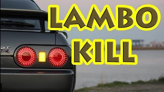 600HP SINGLE TURBO R32 GTR LAMBO KILL [upl. by Thedrick]