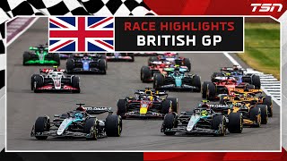 F1 RACE HIGHLIGHTS British Grand Prix [upl. by Eetnom30]