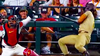 Fernando Tatis Jr Hit in Face with Pitch by Scott McGough  Padres vs Diamondbacks  MLB Highlights [upl. by Ibbison268]