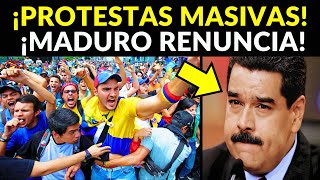 VENEZOLANOS TOMAN LAS CALLES CON PROTESTAS MASIVAS ¡MADURO RENUNCIARÍA [upl. by Denni]