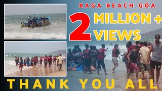 Baga Beach GOA  Best BEACH To Visit In Goa Trip [upl. by Aimil]