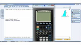 Using the TI to find probabilities in the Standard Normal Distribution [upl. by Amhsirak409]