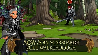 AQW join scarsgarde Full Walkthrough  Sir Valens Quests [upl. by Artus]