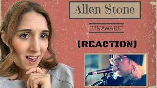 Allen Stone quotUNAWAREquot REACTION I was NOT expecting that [upl. by Lyrahs636]