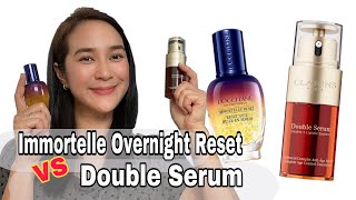 รีวิว Immortelle Overnight Reset  L’Occitane และ Double Serum Clarins เริ่ดมากจนอยากบอกต่อ [upl. by Niessuh]