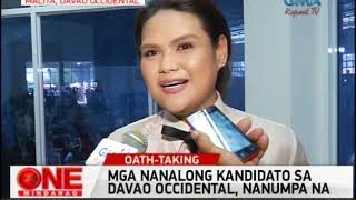 One Mindanao Mga Bagong Opisyal sa Davao Occidental Nanumpa na [upl. by Billi164]