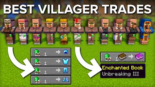 The BEST TRADES With Every Minecraft Villager Guide [upl. by Dyrrej]