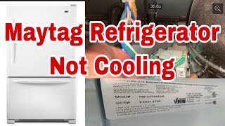 How to Fix Maytag Refrigerator Not Cooling at All  Model Number MBF2258XEW6 [upl. by Godden]