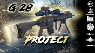 VFC G28 Airsoft DMR Build AEG Tech Video  licensed by Heckler amp Koch [upl. by Delwyn]