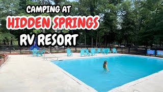 Camping at Hidden Springs RV Resort Tylertown MS  Memorial Day [upl. by Ellekcim489]