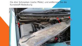 So ersetzen Sie den innenraumfilter auf einem Volkswagen Sharan [upl. by Dowell]