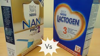 NAN Vs LACTOGEN  Which milk powder is best for babies  Milk powder review [upl. by Tlevesor]