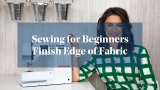 How To Finish Edge of Fabric Sewing for Beginners [upl. by Yelnahs]