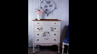 Dresser Makeover  Antique  Part 2 Painting [upl. by Garbers]