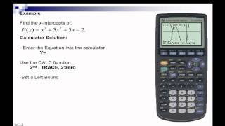 Find The Zero of a Function using the TI8384 [upl. by Limhaj906]