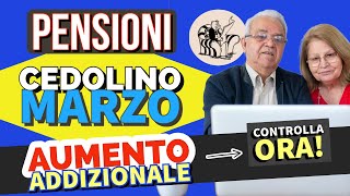 PENSIONI 👉 CEDOLINO MARZO IN ARRIVO❗️ VERIFICA AUMENTO ADDIZIONALI COMUNALI ✅ [upl. by Narrad]