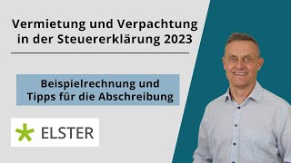 Einkommensteuererklärung 2023 Anlage V Elster Abschreibung AfA Immobilie berechnen [upl. by Ayit]