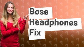 Why did my Bose headphones suddenly stop working [upl. by Atikihc]