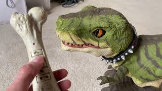 Working Mattel DRex Interactive Pet Robotic Dinosaur  With Bone Remote [upl. by Christen]