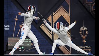 Cairo 2022 Individual Womens Foil Fencing World Championships Finals Highlights [upl. by Kella]