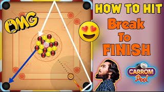 🌟Carrom pool🌟Best 6 Break To Finish🔥Hard trick shots Indirect gameplay 😱 OMG  Must Watch [upl. by Icyak532]