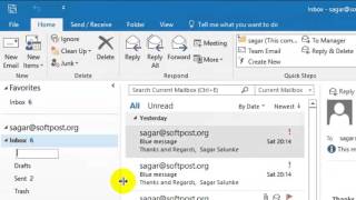 How to create new folder in Outlook [upl. by Errised119]