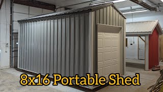 8x16 Portable Shed [upl. by Mitinger]