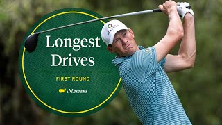 The Longest Drives From the 2024 First Round  The Masters [upl. by Airpal]