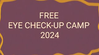 Free eye checkup 2024  FMHS Ramaram [upl. by Weight]