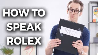 Top Rolex Terms  How To Speak Rolex  Crown amp Caliber [upl. by Kcirej586]